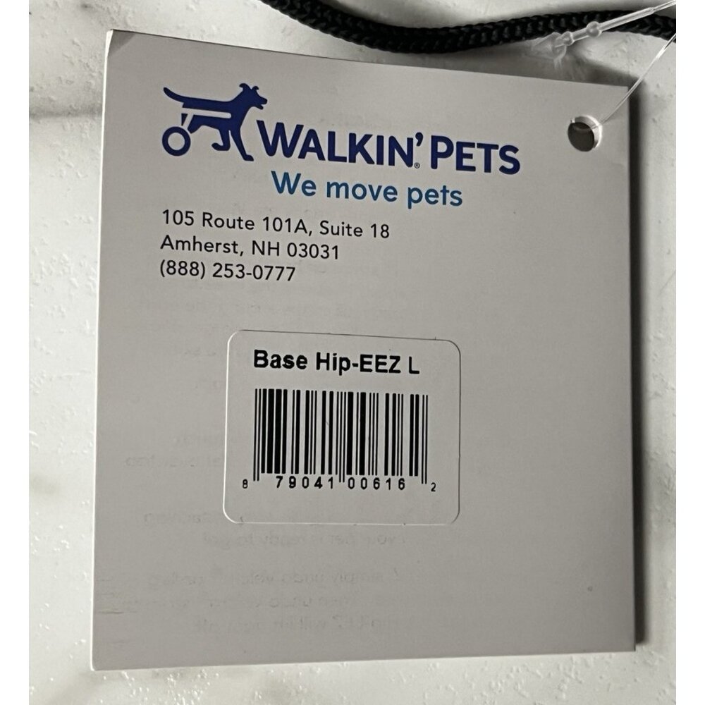 Walkin’ Pets Hip-EEZ Large 50 - 85 lbs Dog Hip Brace Joint Harness Support Black - Picture 5 of 8